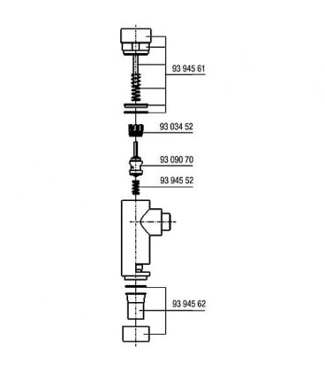 Robinet à bouton poussoir Benkiser complet Eco-Technik pour modèle 8776001+8775001