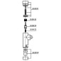 Robinet à bouton poussoir Benkiser complet Eco-Technik pour modèle 8776001+8775001