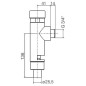 Robinet à bouton poussoir Benkiser complet Eco-Technik pour modèle 8776001+8775001