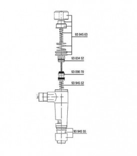 Robinet à bouton poussoir complet pour modèle 880 réservoir 3+6 litres