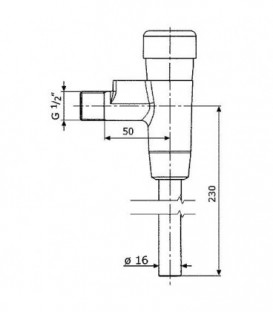 Ecoulement Benkiser complet pour modèle 666-677/699 avec tuyau 180mm et joint