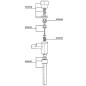 Ecoulement Benkiser complet pour modèle 666-677/699 avec tuyau 180mm et joint