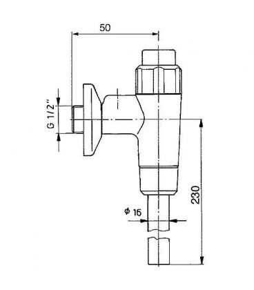 Robinet à bouton poussoir Benkiser complet pour modèle 669/670