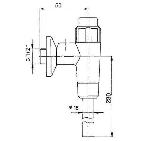 Robinet à bouton poussoir Benkiser complet pour modèle 669/670