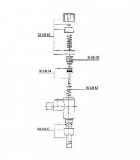 Robinet à bouton poussoir Benkiser complet pour modèle 669/670