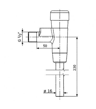 Robinet à bouton poussoir Benkiser complet pour modèle 666/677