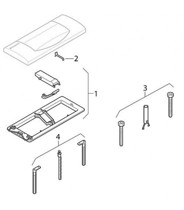 Cadre de fixation pour Geberit plaque de commande 300T