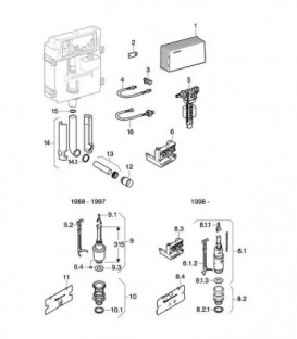 Geberit manchette pour tube de rincage encastre, D:45 Ref.-Nr.362.771.00.1