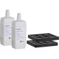 Kit de 2 filtres à charbon actif nettoyeur de gicleurs pour Geberit Aquaclean, systeme complet