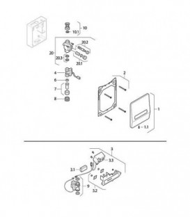 Geberit electrovanne conmade par impulsion avec 2 joints Ref.-Nr.240.343.00.1