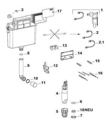 Valve de remplissage + flexible B31