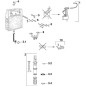 Set de joints, contenu : support de vann de remplissge, joint levres, joint toriq vanne d'evacuation