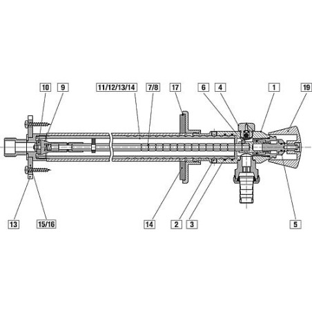 Raccord tuyau Nil 3/4" - complet 7000/27K