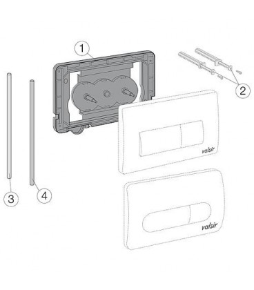 Evolut cadre de fixation complet avec tuyau PVC