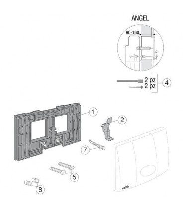 Piece de rechange Angel bascule 1 touche