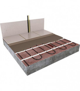 Matelas chauffant pour montage sur colle a carrelage, 3,0x0,5m 1,5m² 225W