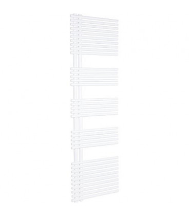 Seche-serviette Design Garda H x L 1708x500mm couleur blanc RAL9016