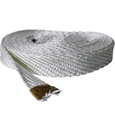 Ruban textile sans amiante 40x3 mm fibre de verre emballage   10 metres
