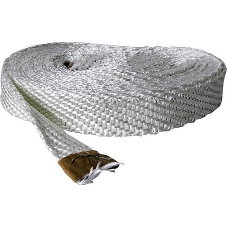Ruban textile sans amiante 40x3 mm fibre de verre emballage   10 metres