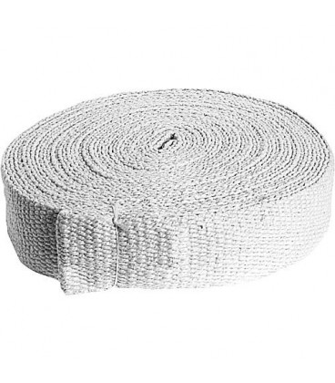 Ruban textile sans amiante 80x3 mm fibre de verre emballage   10 metres