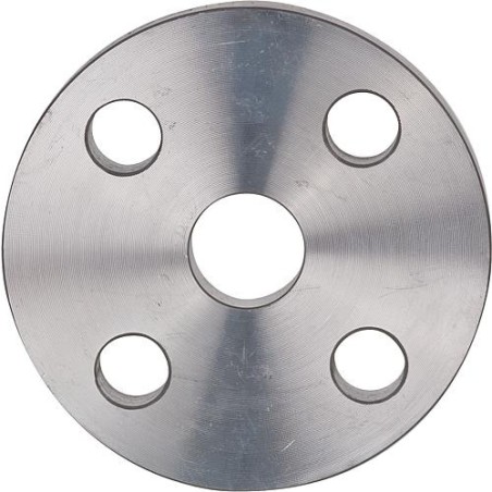 Bride plate en inox V4A PN40, H 18,0, EN1092-1/01, 1.4571 A40/48,3