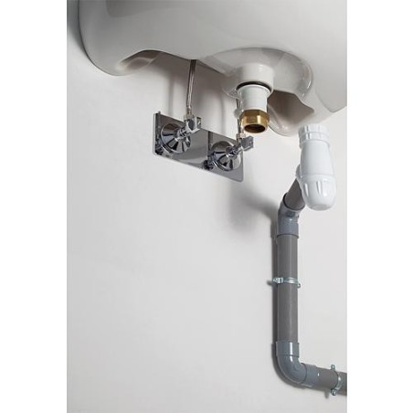 RFix lavabo avec 2 raccords femelle 1/2 pour PER a glissement d 16mm