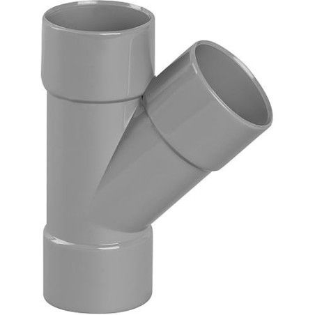 PVC derivateur simple 45° femelle D 50mm