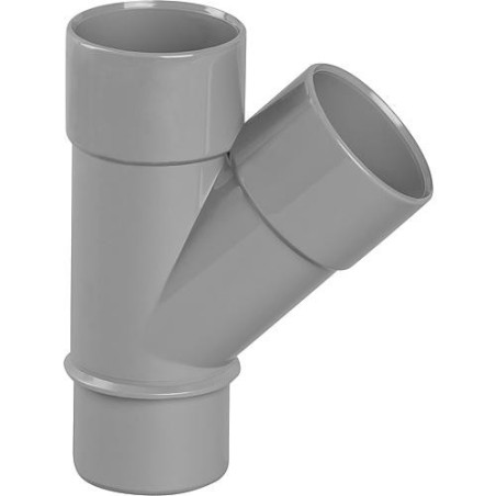 PVC derivateur simple 45° male D 50mm