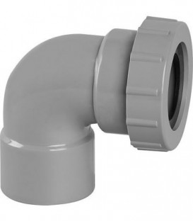 Coude PVC 87° femelle avec joint D 32mm