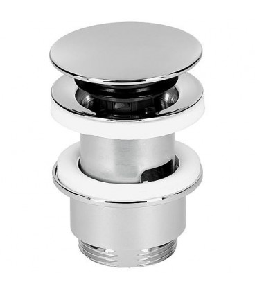 Bonde Klicker/fixe plaque chrome, diam. 63 mm L  30-45 mm, avec trop-plein