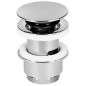 Bonde Klicker/fixe plaque chrome, diam. 63 mm L  30-45 mm, avec trop-plein