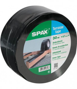 Ruban adhesif de terrasses SPAX pour protection construction en bois, l 87mm, L 30m, epaiss.0,5mm