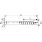 Vis a embase SPAX Wirox filetage partiel T-STAR Plus diam. 8x550mm, UE   25 pieces