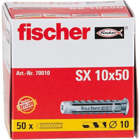 Chevilles Fischer SX type SX 10 x 50, UE   50 pieces