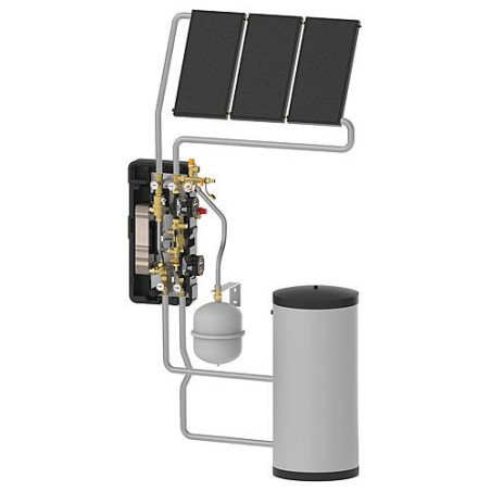 Systeme de séparation solaire Solex Mini DN15, régulation Delta Sol incluse BX Plus