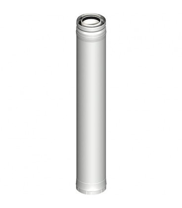 Systeme gaz d'echappement plastique Element tube 435 mm DN 080/125