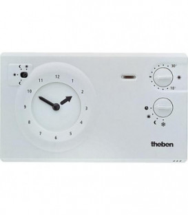 Theben thermostat a horloge RAM 722 S blanche Programme 24 heures