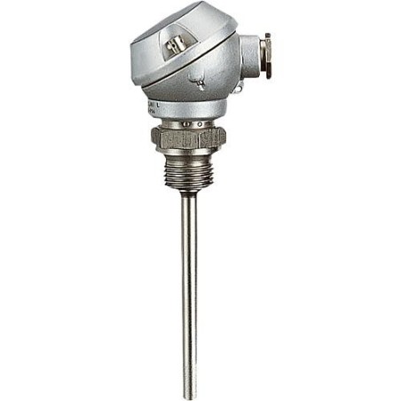Thermometre de resistance a vis +tete de raccordem.,sonde 6x100mm Temp. d'utilisation -50 - 400 C°