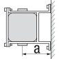 Fixation universelle murale WS type H-HW 160 galvanisée zinguée avec matEriau de fixation 1 paire