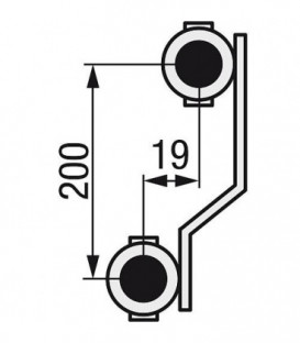 Repartiteur de chauffage Strawa Type e-class 6305 5groupes ecrou chapeau 1"