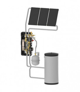 Systeme de séparation solaire Solex Mini DN15, régulation Delta Sol incluse BX Plus