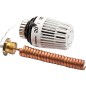 tête thermostatique K avec sonde immersible spirale R1/2 x 118 mm Longueur totale