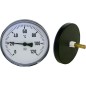 Thermometre a aiguilles bimetal 0-120°C diam 100 mm, corps en plastique Livrable seulement en plastique
