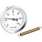 Thermometre d'applique BI 63 chauffage au solATh 63 S 0/60°C 3/8" 1 1/2"Kl. 2 M.ressort