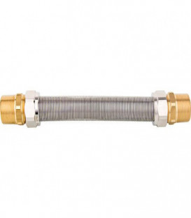 Accumulateur tampon-raccord de tuyau ondulE de 200-280mm, filetage mâle 1 1/2'' V4A