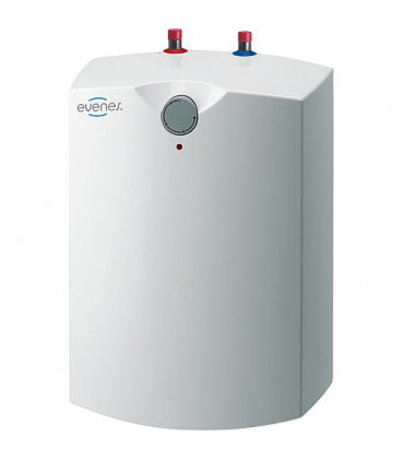 Accumulateur d´eau chaude resistant a la pression type GT 15 O EVENES 15 L sur evier, electrique