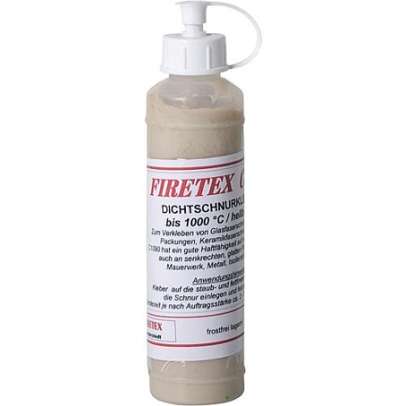 Firetex C1090 Colle pour ficelle d'EtanchEitE jusqu'à 1000°C, bouteille LDPE 100ml