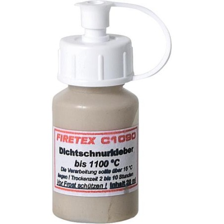 Firetex C1090 Colle pour ficelle d'EtanchEitE jusqu'à 1000°C, bouteille LDPE de 20ml