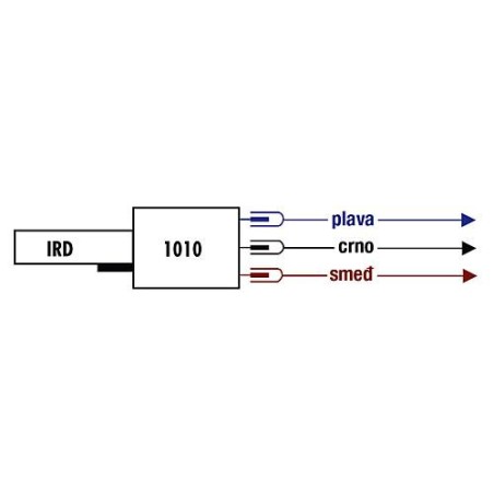 DEtecteur de scintillement à infrarouge IRD 1010 axial bleu 12VDC