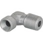 Nipple coude zingue 3/8" conique x 3/8" cyl. Cone interieur